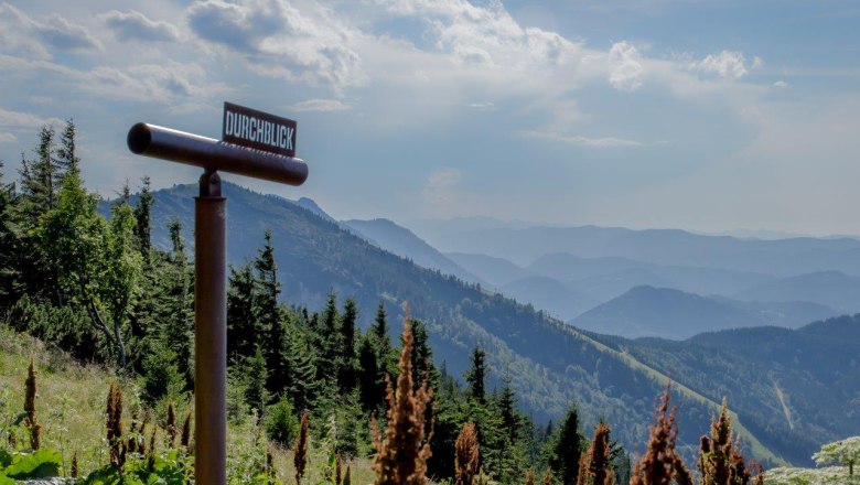View through the panoramic telescope, © Ludwig Fahrnberger View through the panoramic telescope, © Ludwig Fahrnberger