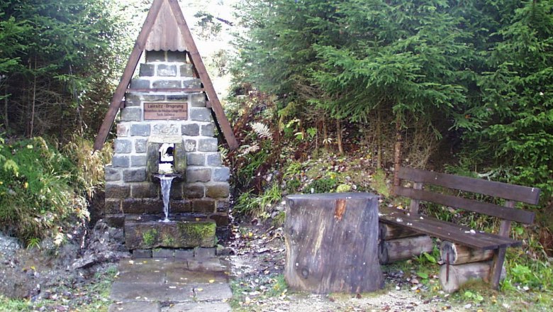 Origin of the Lainsitz in Karlstift, © Marktgemeinde Bad Großpertholz Origin of the Lainsitz in Karlstift, © Marktgemeinde Bad Großpertholz