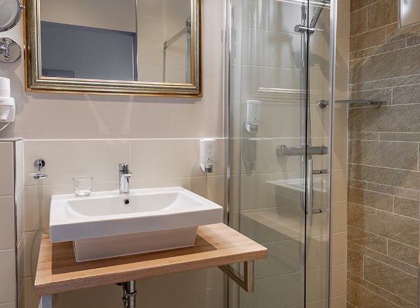 Trojan room bathroom, © Das Steinberger Trojan room bathroom, © Das Steinberger