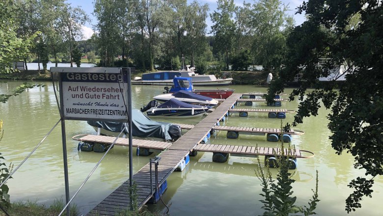 Guest jetty in Marbach harbor, © Donau NÖ Tourismus Guest jetty in Marbach harbor, © Donau NÖ Tourismus