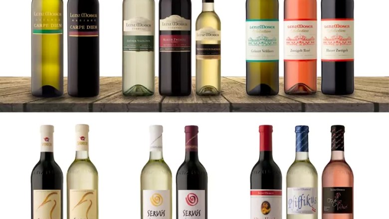 Products from the Lenz Moser winery, © Weinkellerei Lenz Moser Products from the Lenz Moser winery, © Weinkellerei Lenz Moser