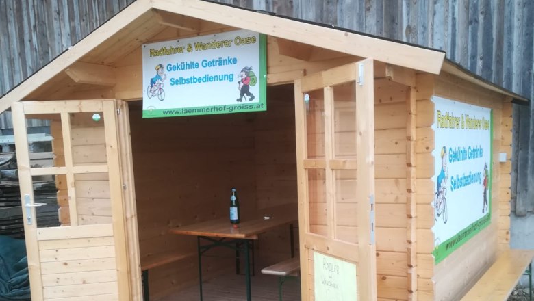 Rest stop at the Lämmerhof Groiß, © Lämmerhof Groiß Rest stop at the Lämmerhof Groiß, © Lämmerhof Groiß