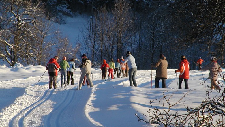 Cross-country skiing at the Prolling winter club, © Familie Helm Cross-country skiing at the Prolling winter club, © Familie Helm