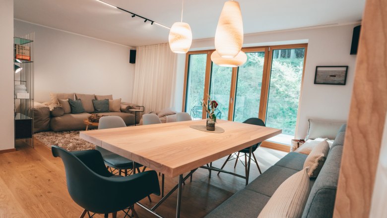 Living area - Apartment 2, © Waldrefugium, Adler&Wald Living area - Apartment 2, © Waldrefugium, Adler&Wald