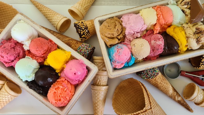 WunderBar Wolfsthal ice cream, © WunderBar WunderBar Wolfsthal ice cream different flavors