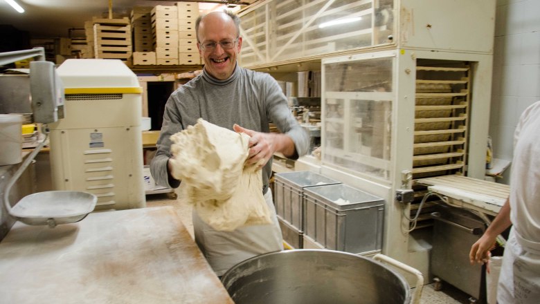 Dough preparation in the Lechner bakery, © Bäckerei Lechner Dough preparation in the Lechner bakery, © Bäckerei Lechner