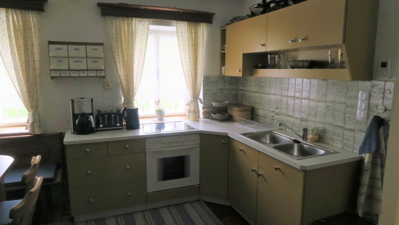 Kitchen in the Dörrmühle vacation home, © Umgeher Kitchen in the Dörrmühle vacation home, © Umgeher