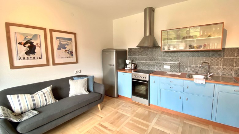 Apartment house Eisenstrasse - Kitchen/dining area, © Fam. Bachler Apartment house Eisenstrasse - Kitchen/dining area, © Fam. Bachler