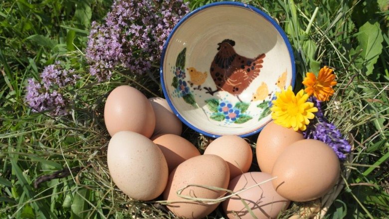 Eggs from the organic farm, © Sabine Baumann Eggs from the organic farm, © Sabine Baumann