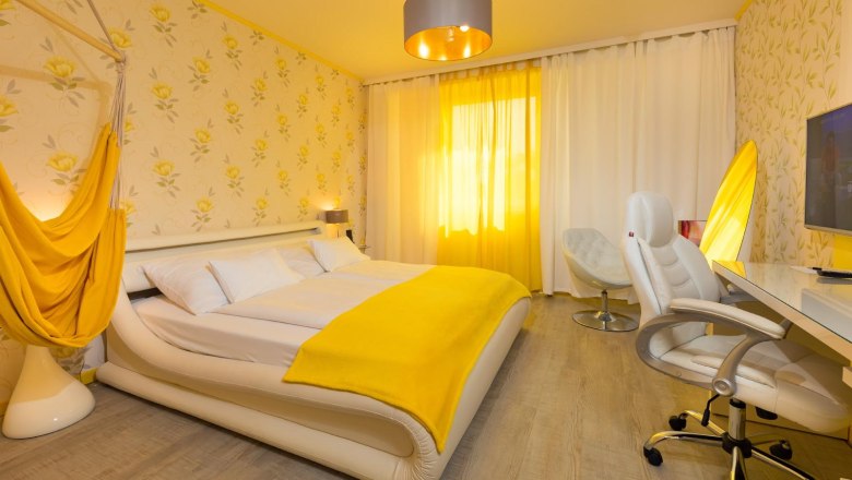 Room Sun, © Boutiquehotel Freizeit-Tempel Room Sun, © Boutiquehotel Freizeit-Tempel