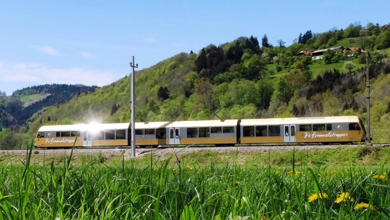 Mariazell Railway "The stairway to heaven", © weinfranz.at The stairway to heaven runs through a green, gently undulating landscape.