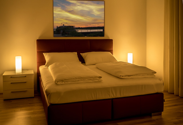 TDR-Fewo Rooftop Bedroom, © Guestia GmbH A cozy bedroom with double bed