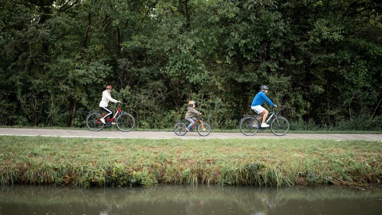 Cycle path along the Wiener Neustadt Canal, © Silke Ebster Cycle path along the Wiener Neustadt Canal, © Silke Ebster