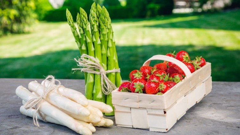 Strawberries & asparagus, © Fam Edlinger Strawberries & asparagus, © Fam Edlinger