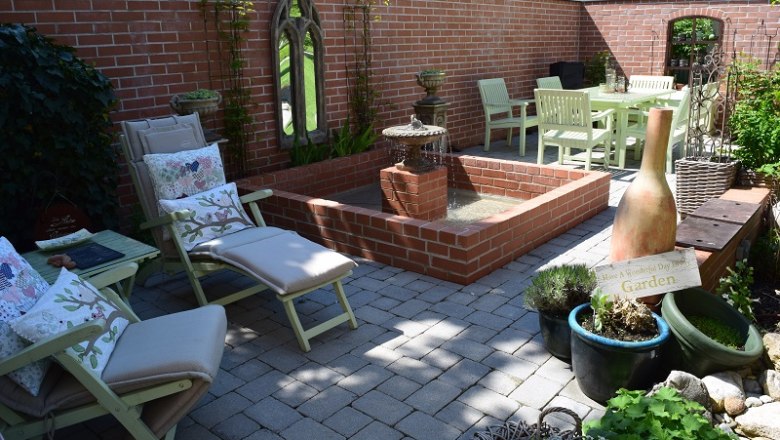 Garden fountain, © Gästehaus Schabel-Zehetner Garden fountain, © Gästehaus Schabel-Zehetner