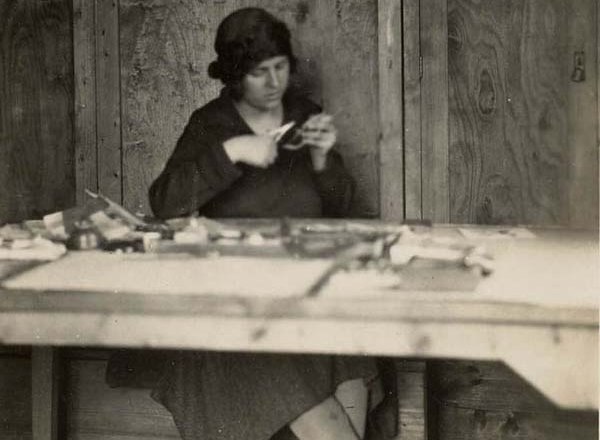 Josefine Allmayer at work, © mk Josefine Allmayer at work, © mk