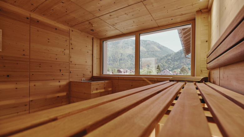 Landhotel Zellerhof Lunz am See Landhotel Zellerhof Lunz am See - Sauna in the Apartmenthaus Bergsee, © Familie Daurer Landhotel Zellerhof Lunz am See Landhotel Zellerhof Lunz am See - Sauna in the Apartmenthaus Bergsee, © Familie Daurer
