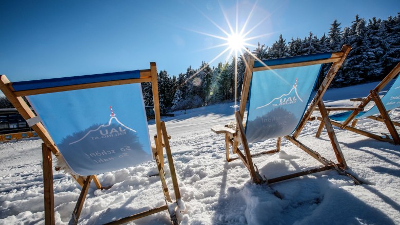 Enjoy winter on the Jauerling in a deckchair, © Josef Salomon Enjoy winter on the Jauerling in a deckchair, © Josef Salomon
