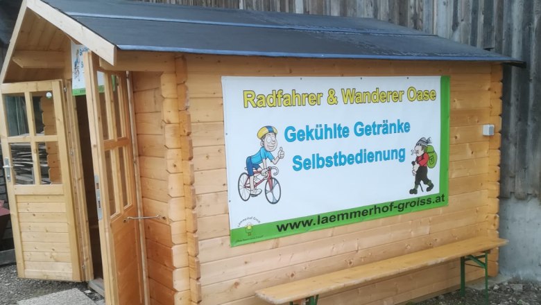 Rest stop at the Lämmerhof Groiß, © Lämmerhof Groiß Rest stop at the Lämmerhof Groiß, © Lämmerhof Groiß