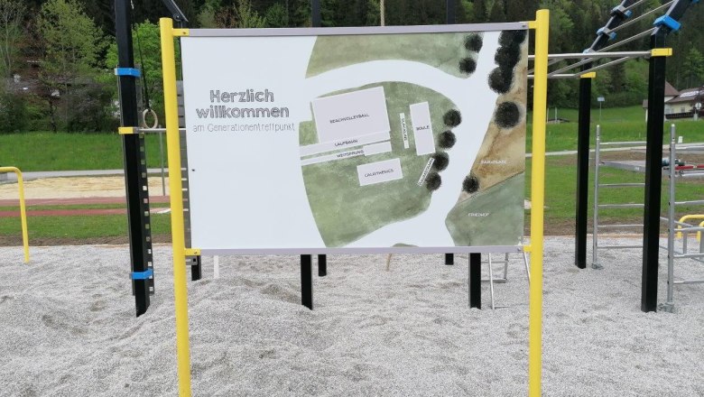 Generation meeting point Lunz am See on the school meadow, © Christian Paumann Generation meeting point Lunz am See on the school meadow, © Christian Paumann