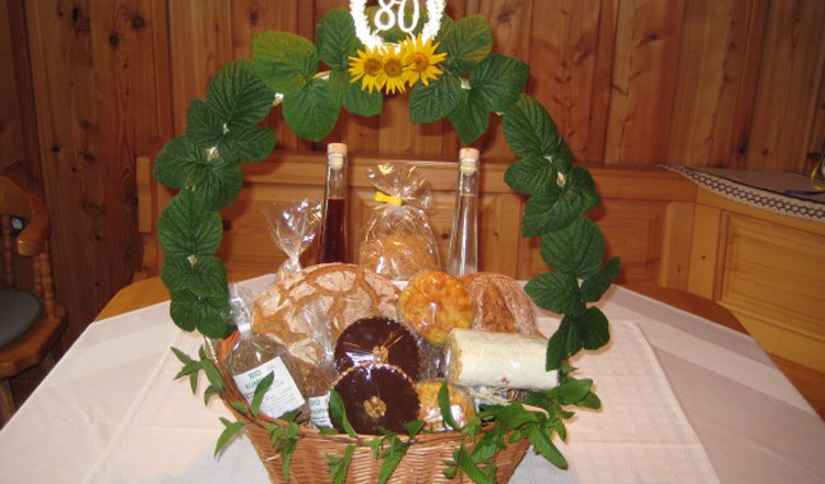 various gift baskets, © Zaiserhof various gift baskets, © Zaiserhof