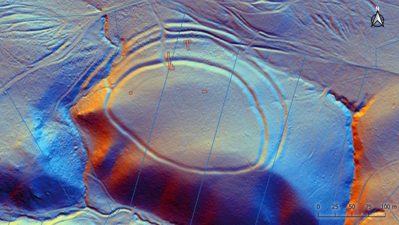 Early Bronze Age fortification, protected by several ramparts and ditches, © Alexandra Krenn Leeb Early Bronze Age fortification, protected by several ramparts and ditches, © Alexandra Krenn Leeb