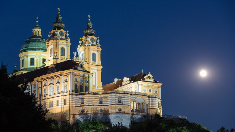 Melk Abbey by night, © Lachlan Blair Melk Abbey by night, © Lachlan Blair