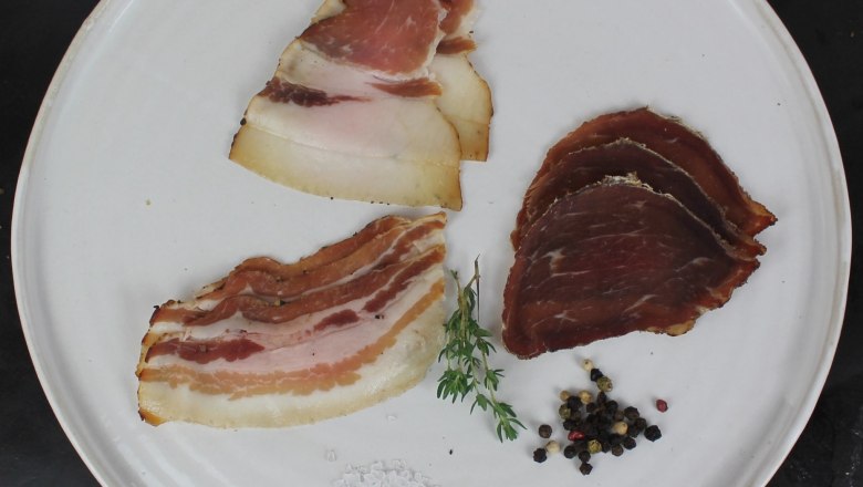 Organic bacon at Obermaierhof, © Obermaierhof Organic bacon at Obermaierhof, © Obermaierhof