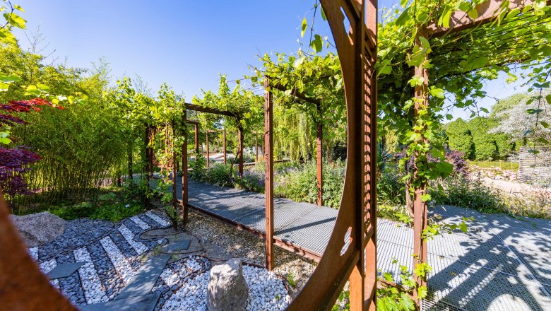 The Tulln Garden, © Friedl und Schmatz Iron garden element