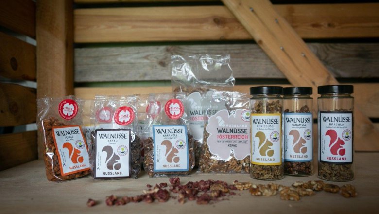 Nussland products, © Marke Prauchner Produkte Nussland products, © Marke Prauchner Produkte