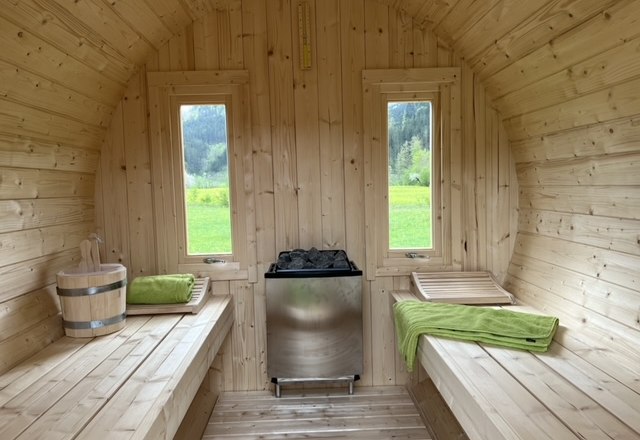 My little time-out barrel sauna, © Familie Roseneder My little time-out barrel sauna, © Familie Roseneder
