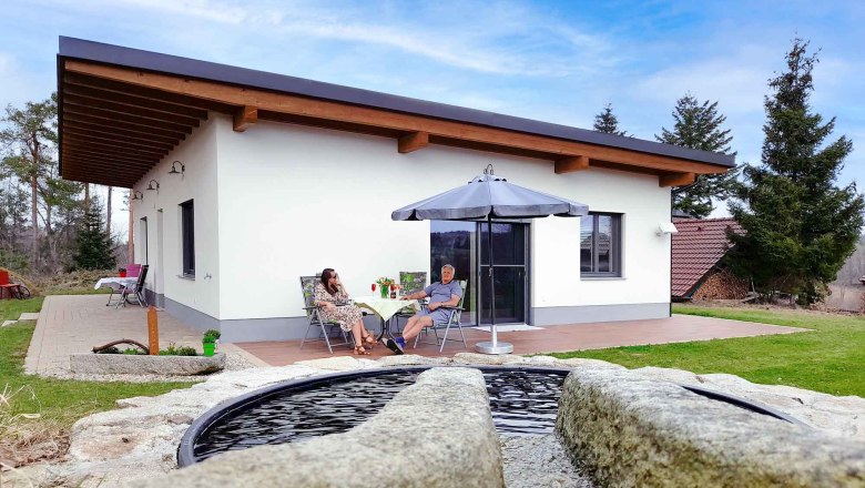 Vacation home with guests, © Ferienhaus Angel, Fotograf Heidi Angel Vacation home with guests, © Ferienhaus Angel, Fotograf Heidi Angel