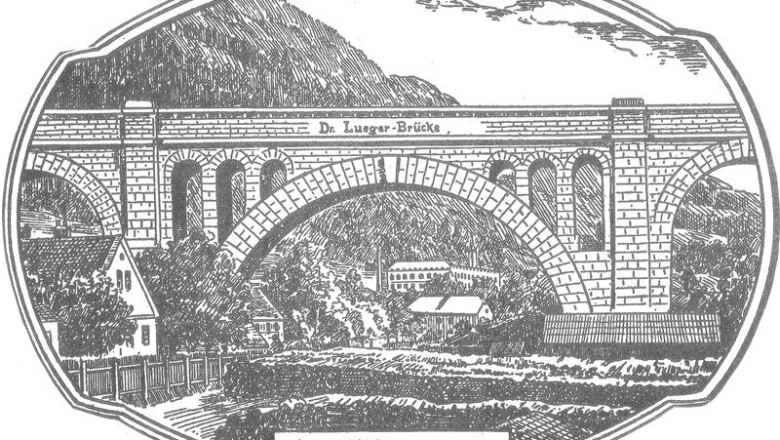 Lueg bridge, © Stadtgemeinde Scheibbs Illustration of the Dr. Lueger Bridge in Neubruck near Scheibbs.