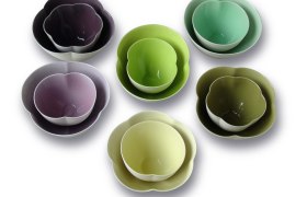 Flower bowls "Forest colors", © Martina Zwölfer Flower bowls "Forest colors", © Martina Zwölfer