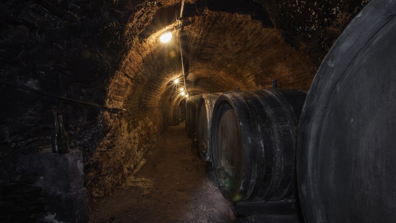 Maturation in Christine Mazza's wine cellar, © Monika Loeff Maturation in Christine Mazza's wine cellar, © Monika Loeff
