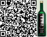 QR Code, © V-card-125 QR A QR code next to a green bottle labeled 'Rude'.