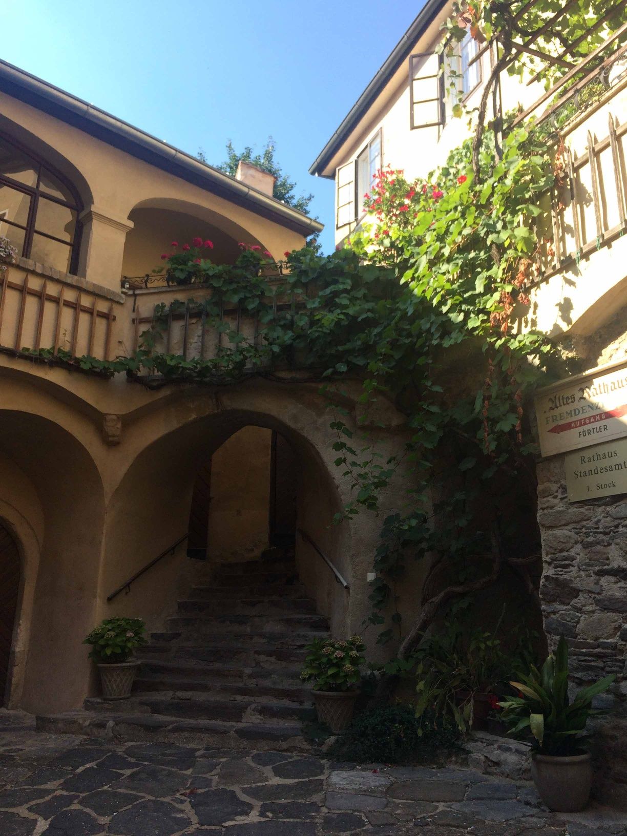 Inner courtyard in Dürnstein