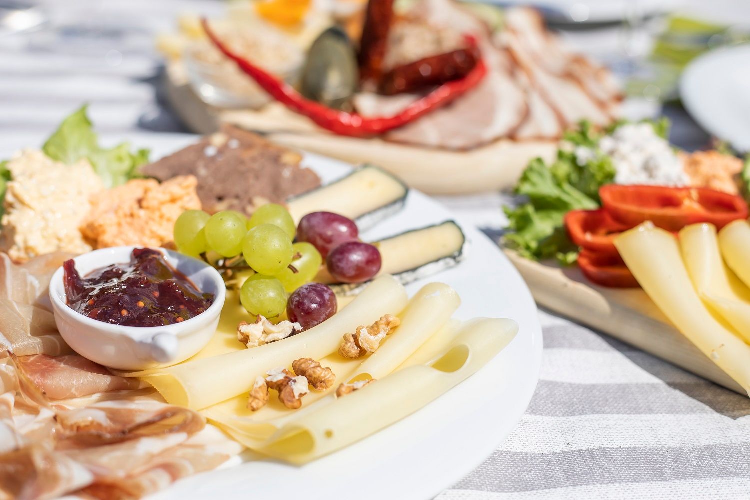 Board snack & cheese delicacy
