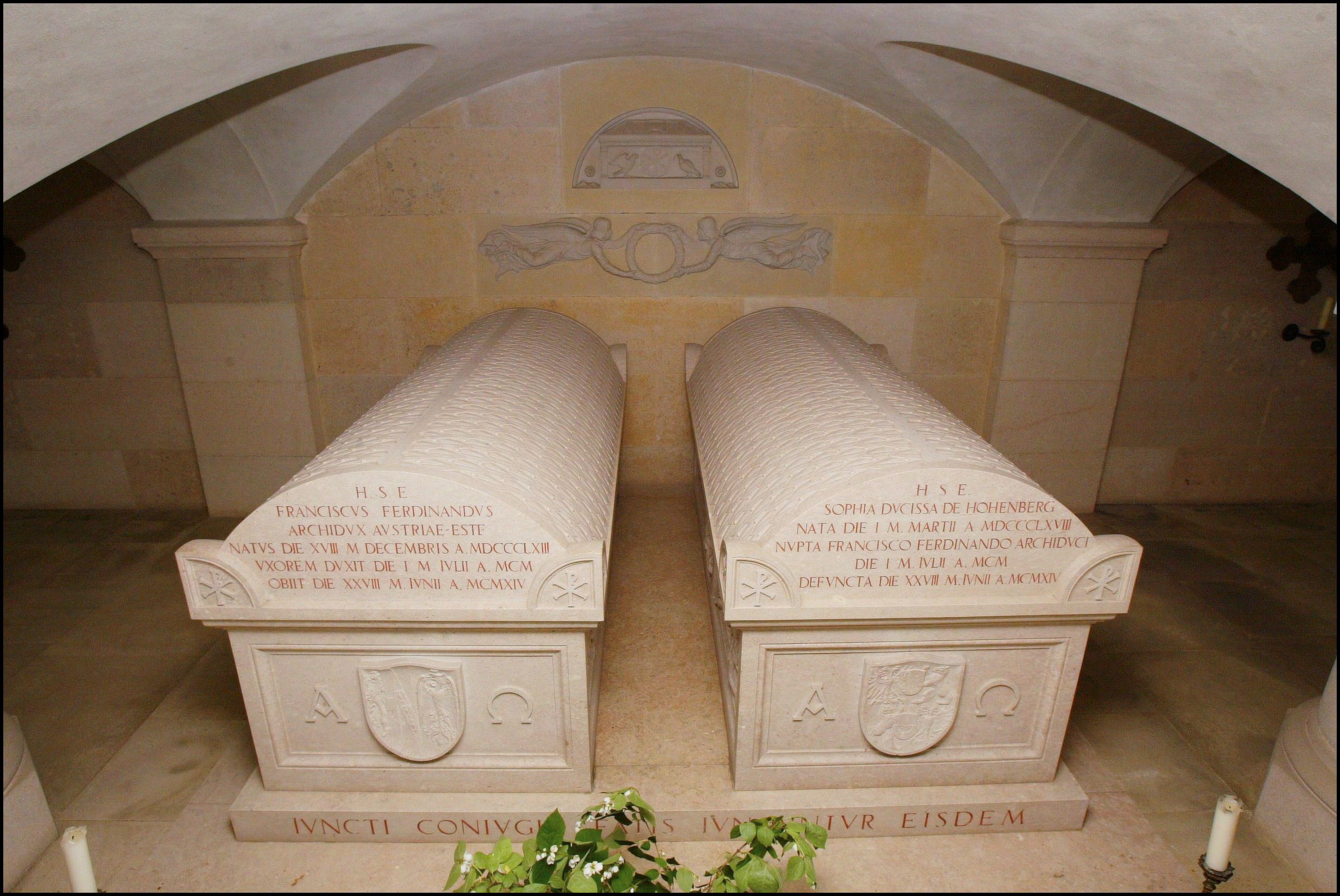 Interior view of the crypt at Artstetten Castle