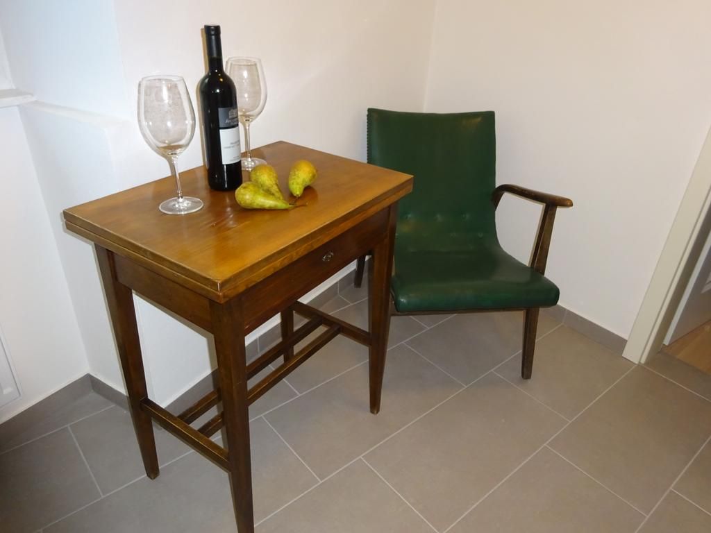 Table with chair in the corridor 