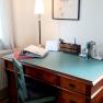 Large desk, fiber optic internet, &copy; U.E.