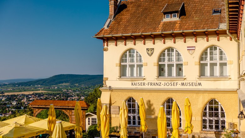 Kaiser-Franz-Josef-Museum, Cafe Blickweit, © Wolfgang Spekner, GG Tourismus der Stadtgemeinde Baden