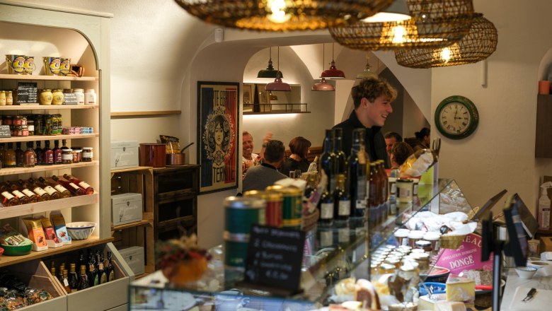 Finest French specialties in the historic vault - from raw milk cheese to tart. Tasting & special events every Saturday!, © La Marchande @Lily