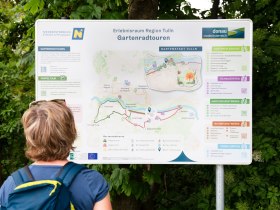 Infotafel der Gartenradtouren, &copy; Donau Nieder&ouml;sterreich - Kamptal-Wagram-Tullner Donauraum