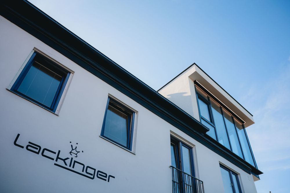 Facade with lettering