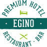Logo of the EGINO Premium Hotel with restaurant and bar.