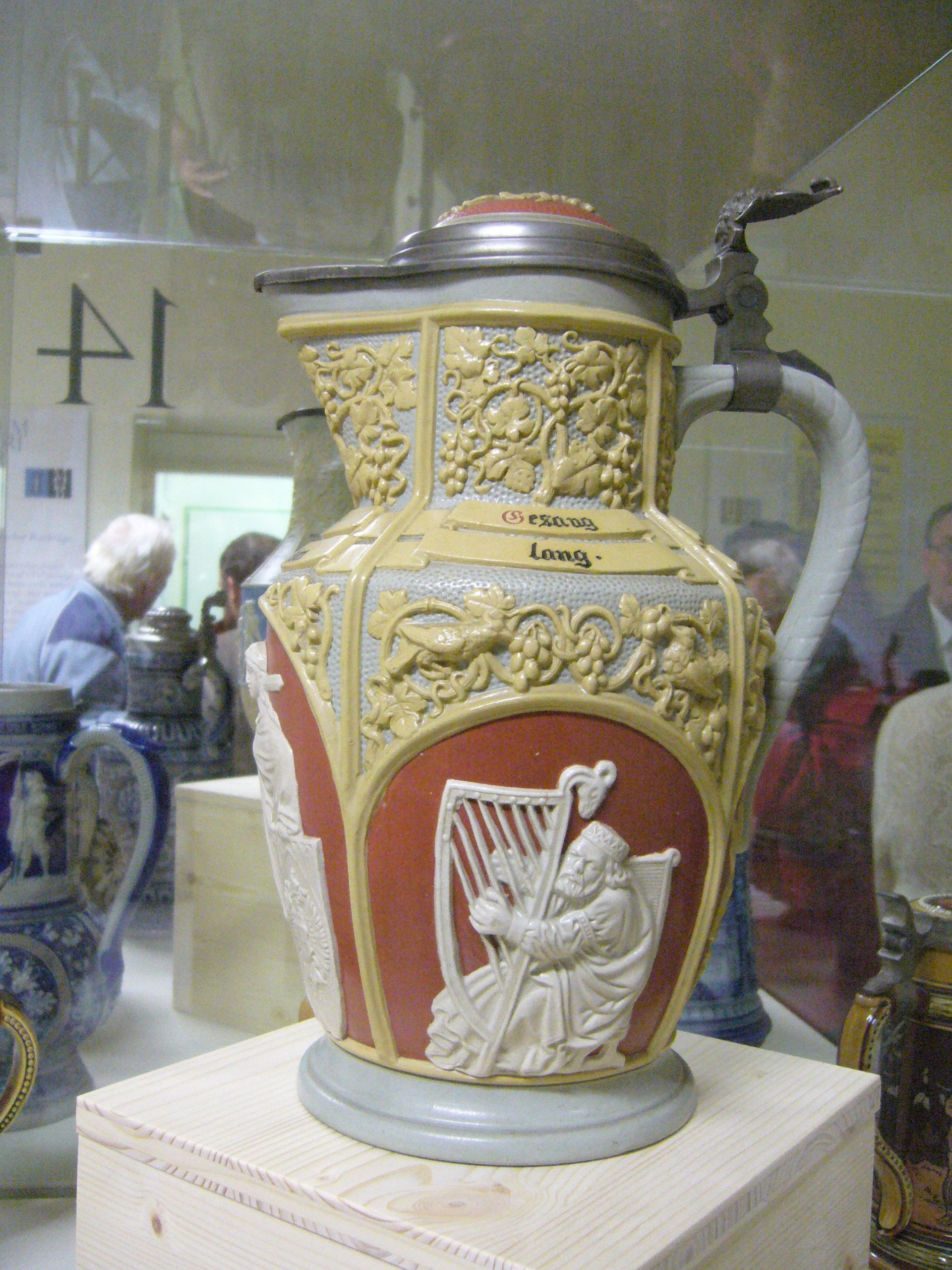 Museum of historical beer mugs