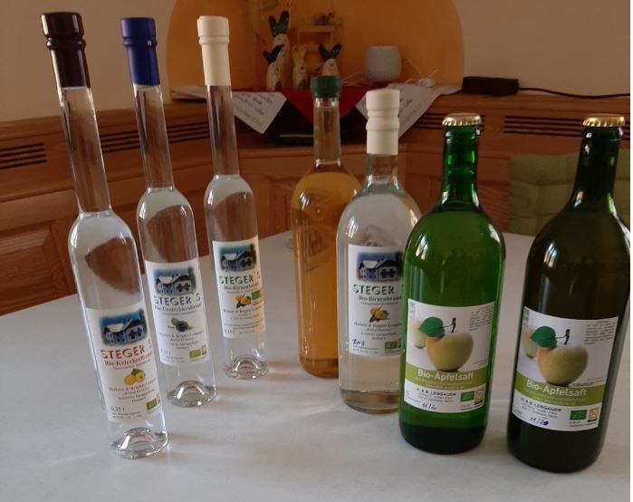 Schnapps and juices