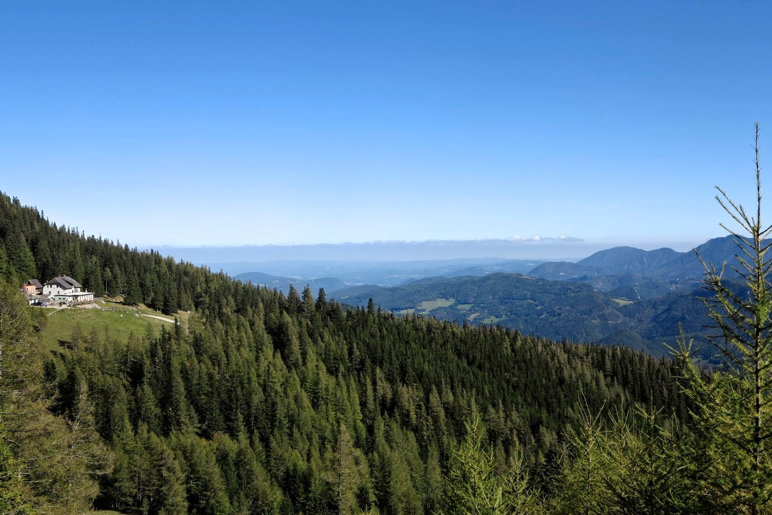 View towards Waxriegelhaus