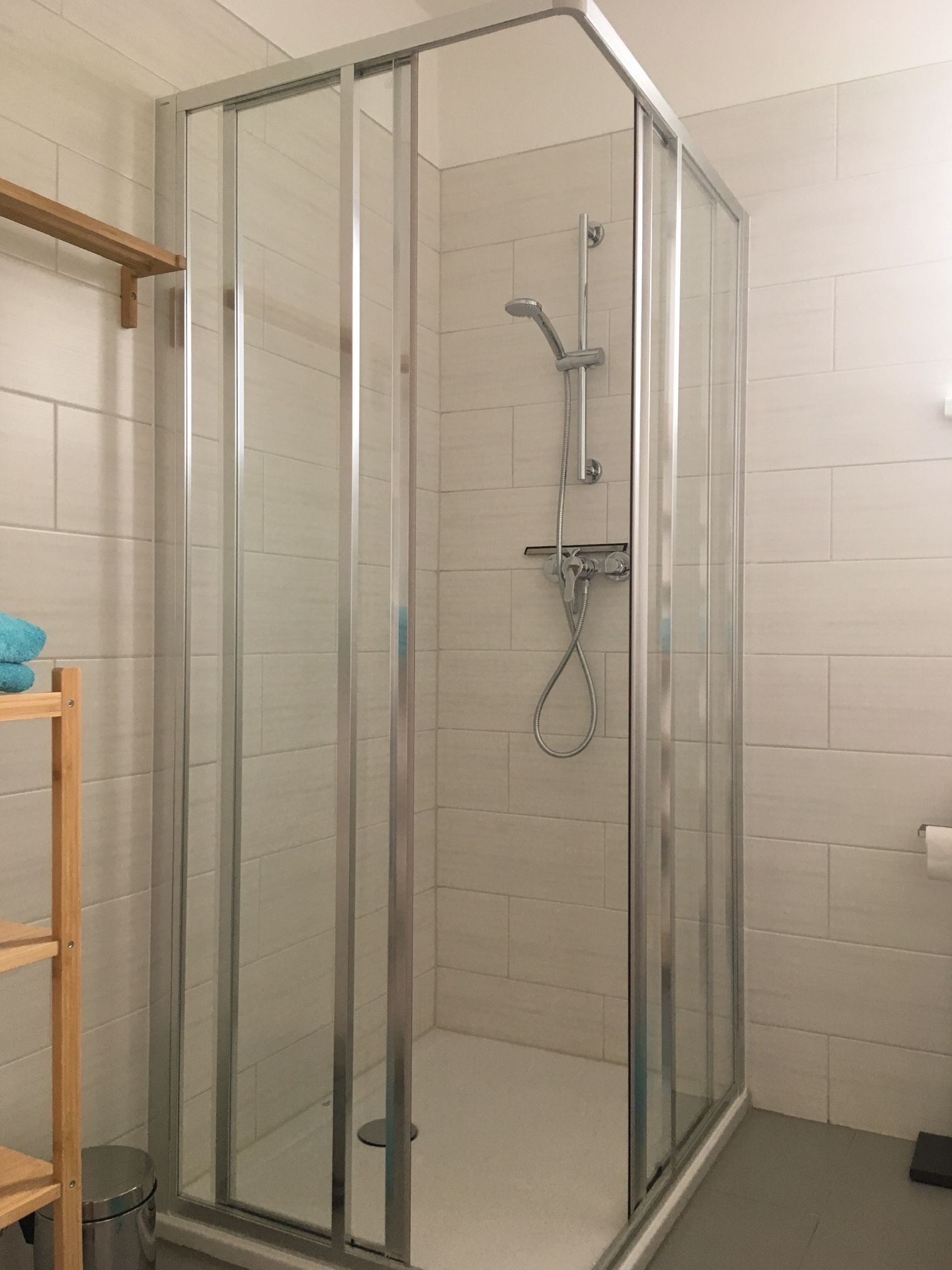 Shower at ground level